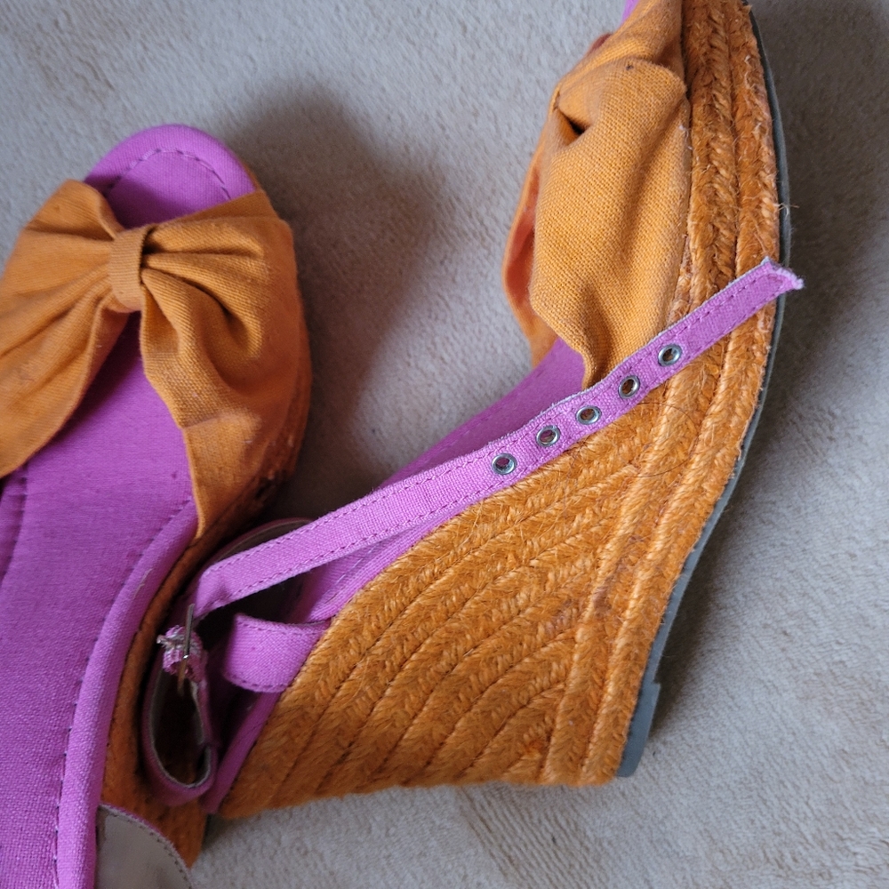 ANA SPRING SUMMER WEDGES SIZE 8 - Picture 9 of 9
